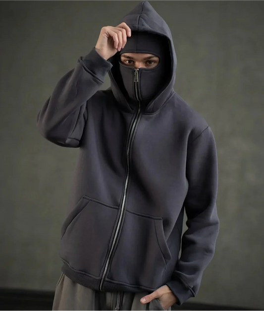 Daniel | Balaclava Hoodie mit Reißverschluss